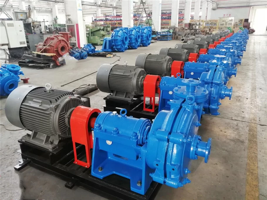 13 Sets of hard metal lined slurry pump 50ZJ-A50 coupled with YE2-280S-4-75Kw electric motor, shipped to our customer in Kazakhstan.