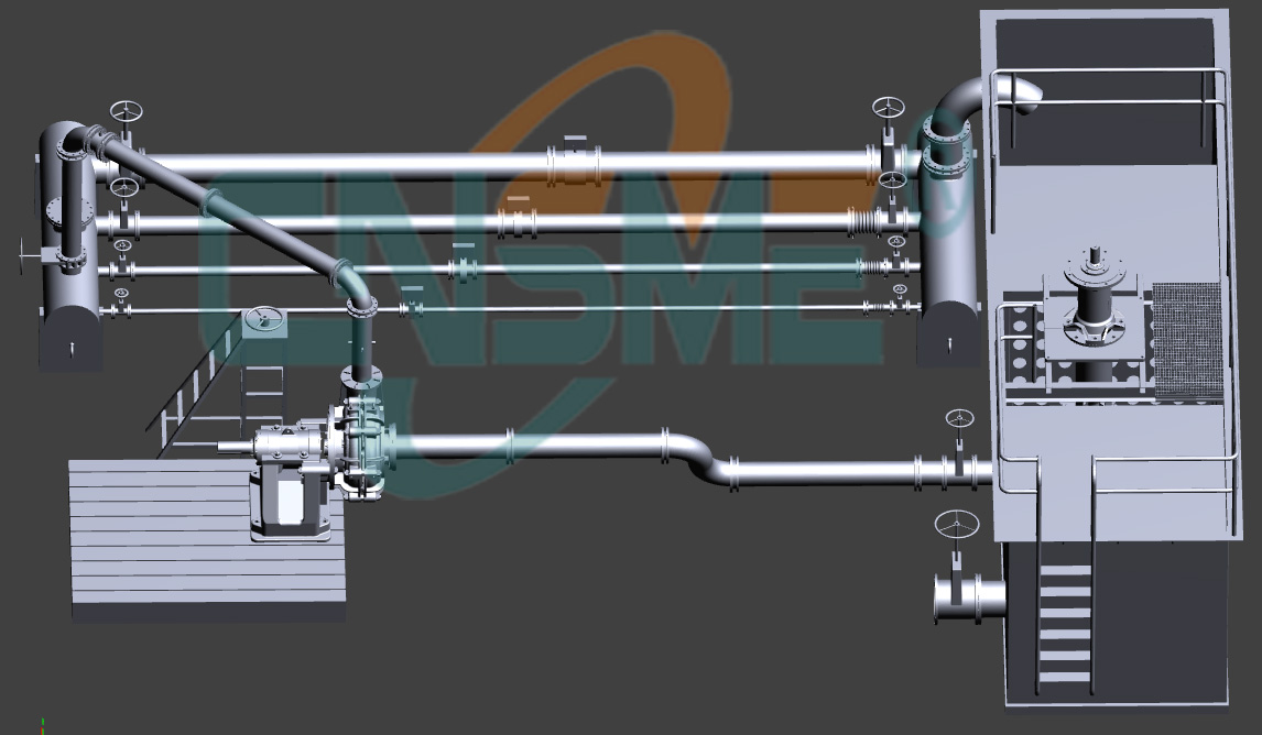 Pumping station rendering
