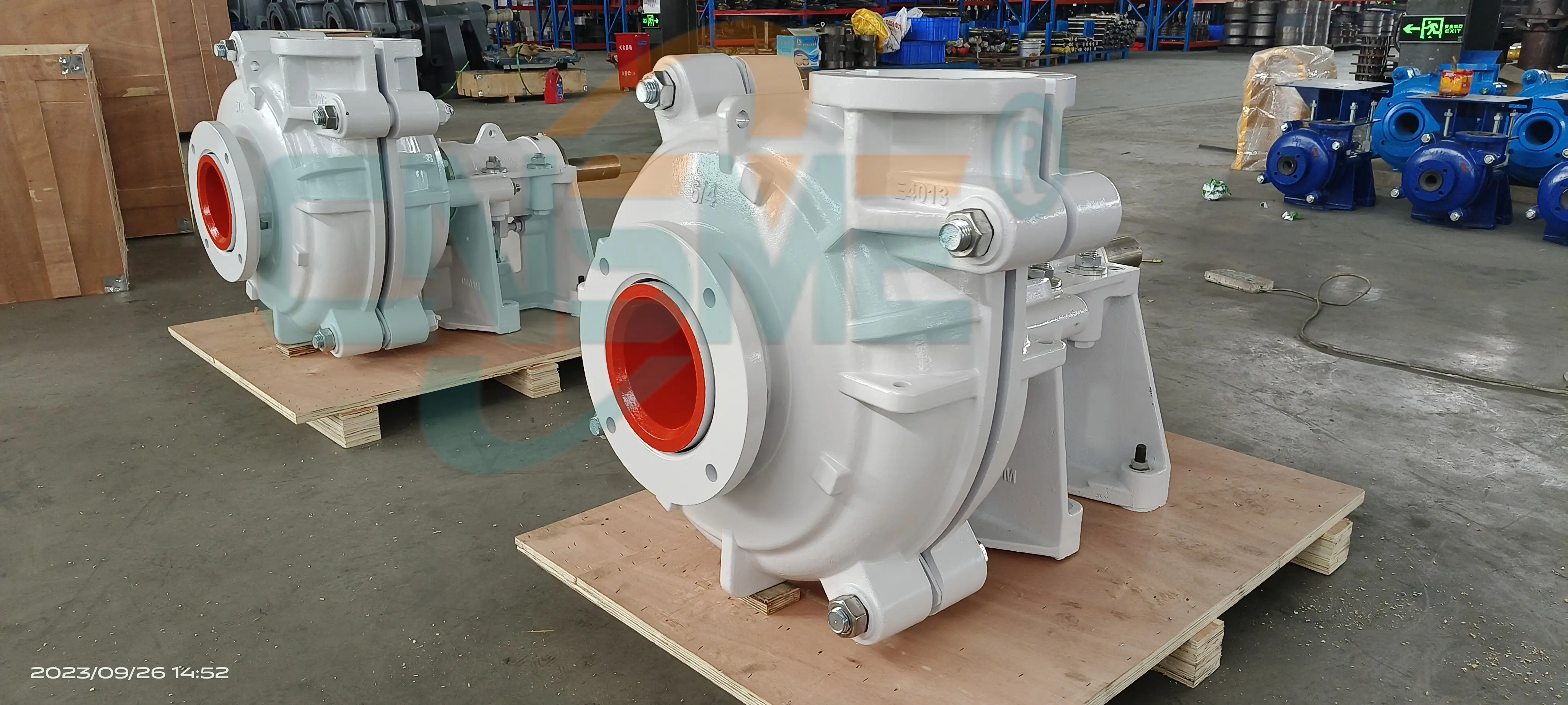 Newly manufactured  6/4 DAH slurry pumps