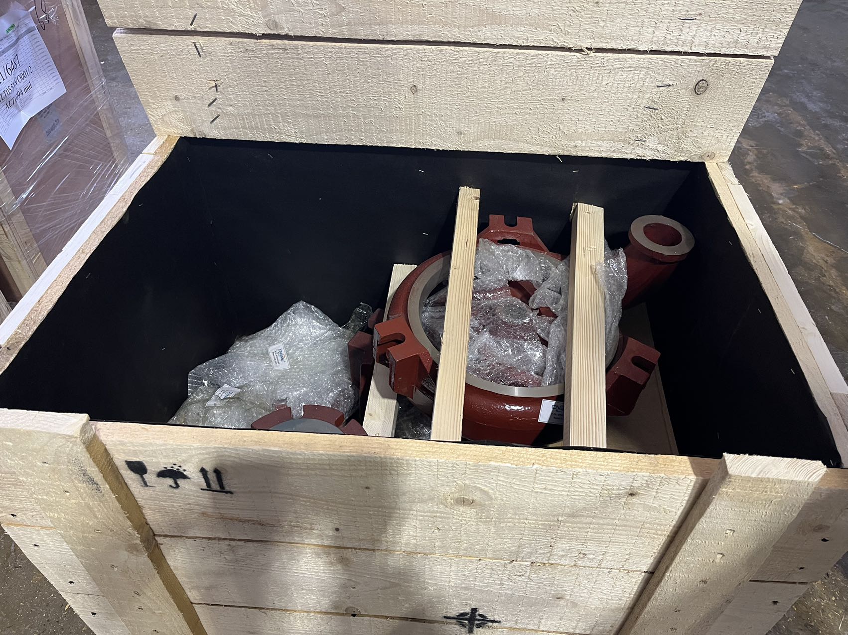 Slurry pump packaging