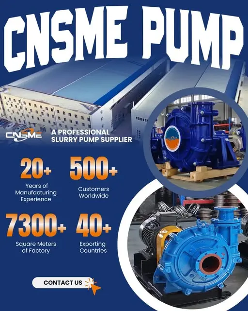 CNSME — Your Trusted Slurry Pump Supplier